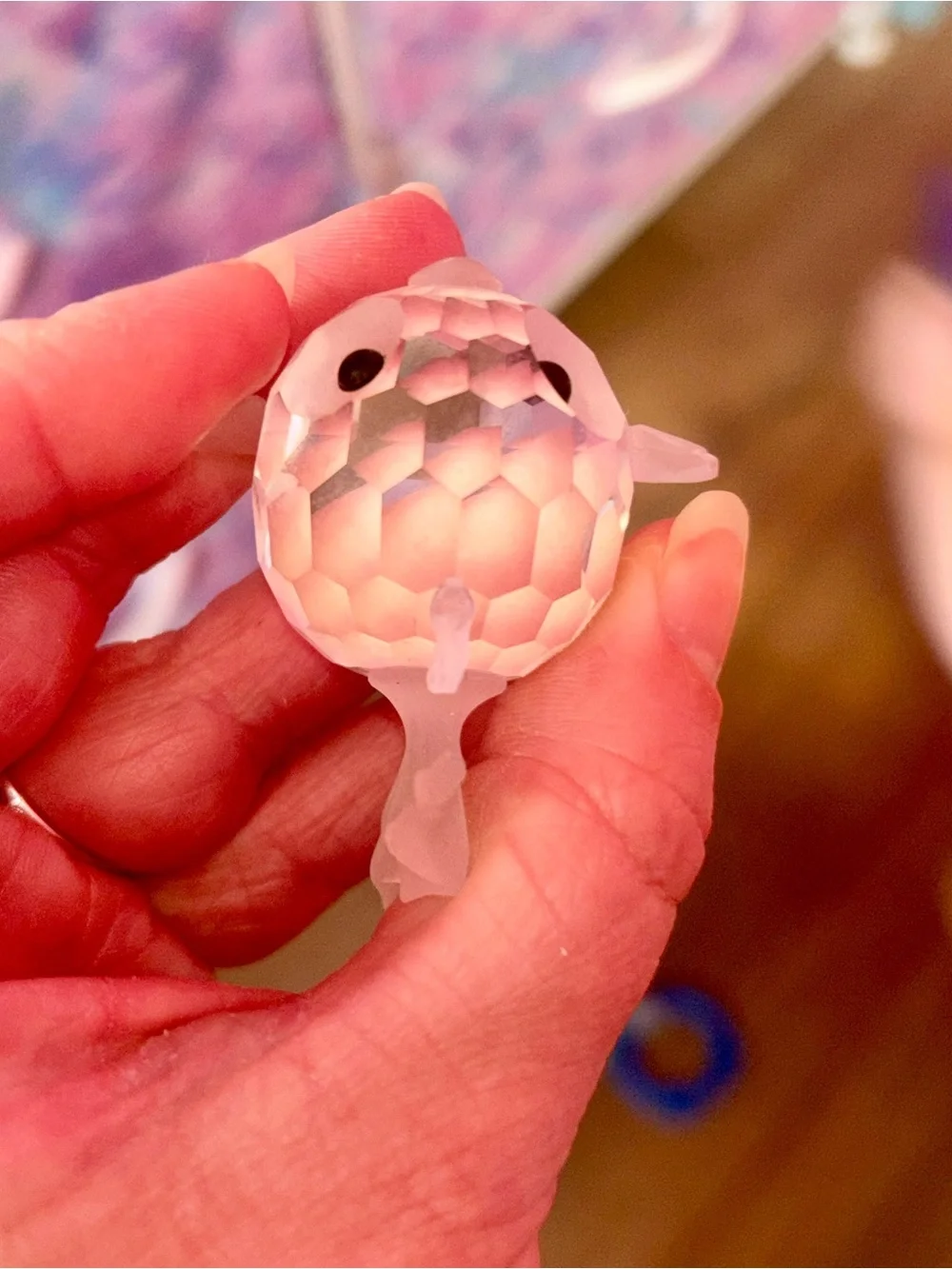 Vintage Swarovski Crystal Puffer Fish Figurine - Picture 10 of 10